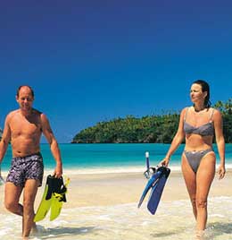 After a great snorkel 